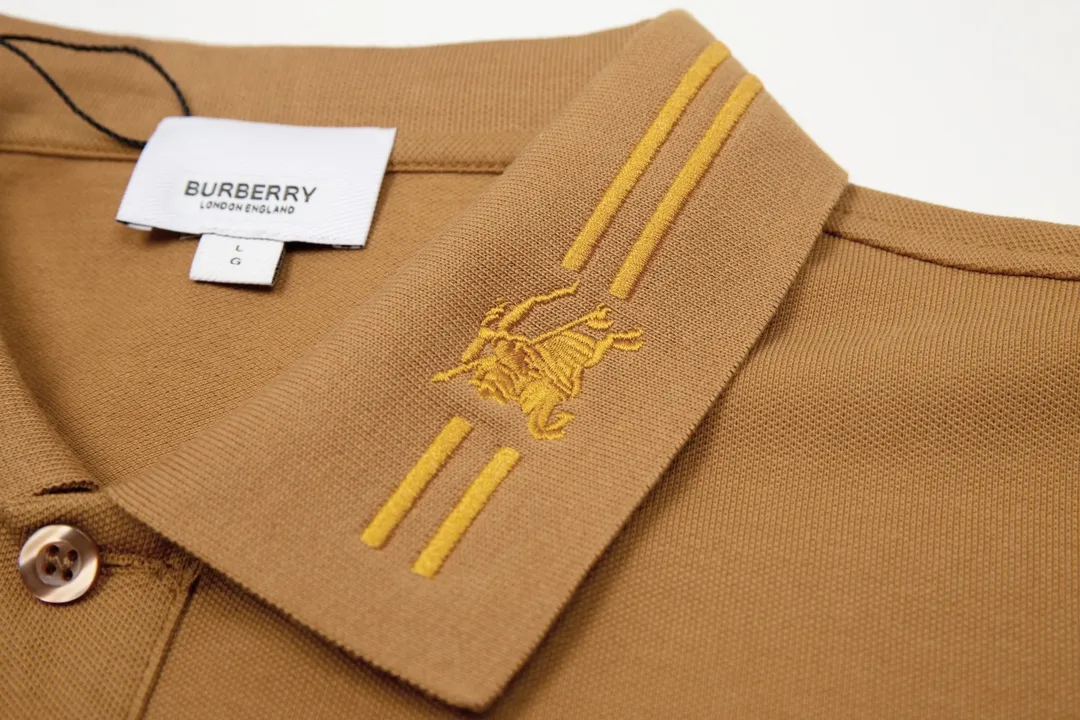Burberry/ New Arrival Polo ！ ， polo ，Classic ， Versatile ， ， ！， ， Breathable， ， ， ， ， Premium ！M-3XL :Khaki